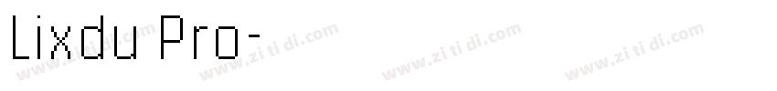 Lixdu Pro字体转换